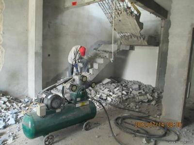 吴中混泥土楼梯人工拆除