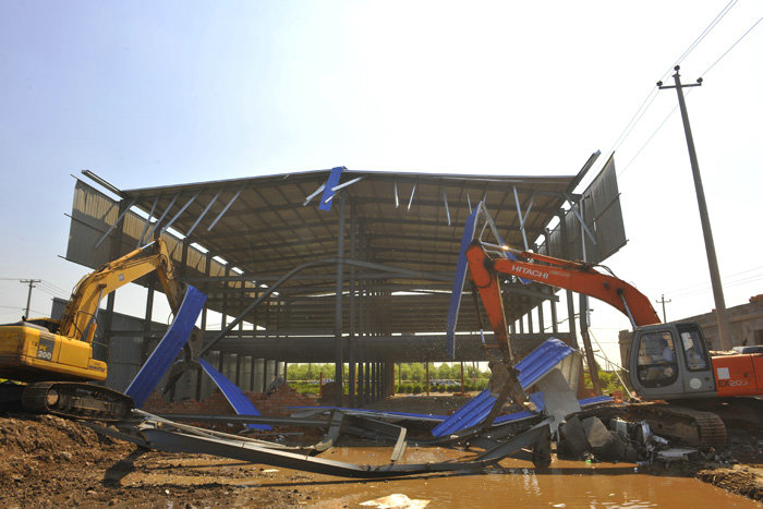 吴中苏州厂房钢结构拆除