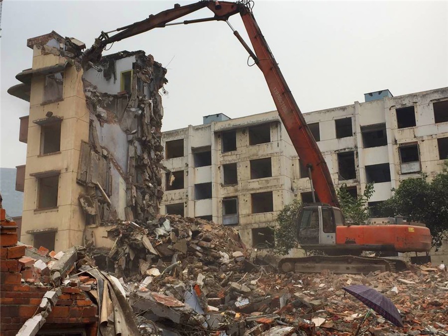 吴中加长臂房屋拆除